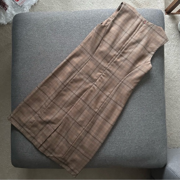 Pendleton Plaid Vegan Wool Midi Dress Size 6 - Picture 8 of 8